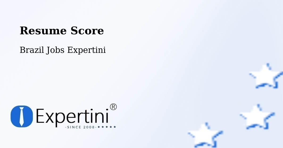 Resume Score & Job Description Match Tool – Botucatu - Brazil Jobs Expertini